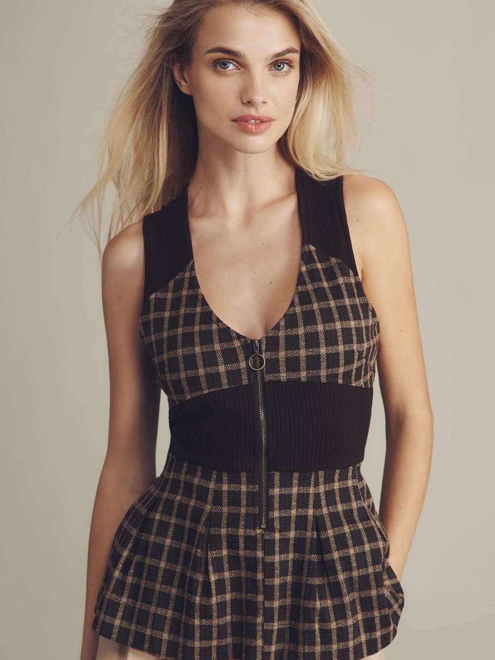 By Anthropologie Mixed Media Tank Top